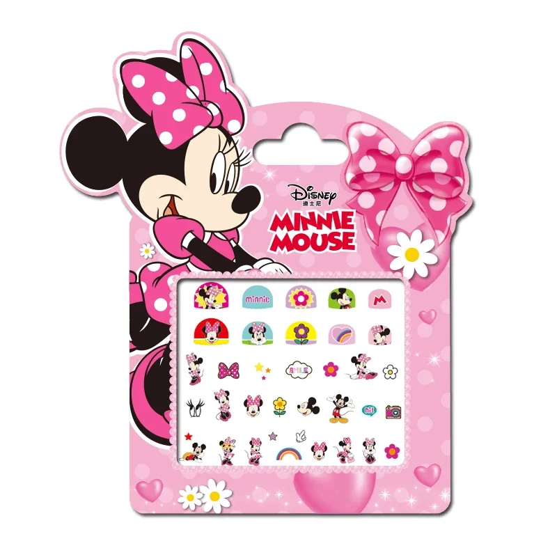 Cartoon toys Frozen Princess Elsa Anna Makeup Nail Stickers Toy Snow White Sophia Mickey Minnie Figure Dolls Kids Cartoon Toys for Girls
