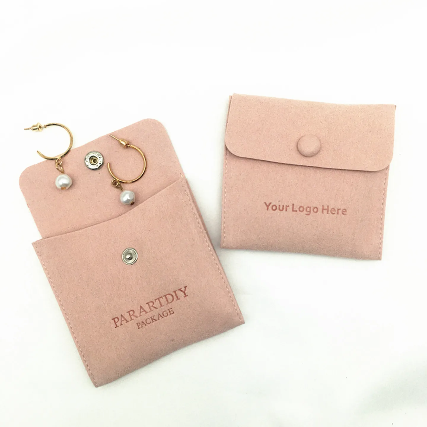 50 pink personalized jewelry packaging bags with customized logo fashion with buttons microfiber jewelry bags with uncut key blade car key blanks for mazda 2 buttons smart card remote blank key shell