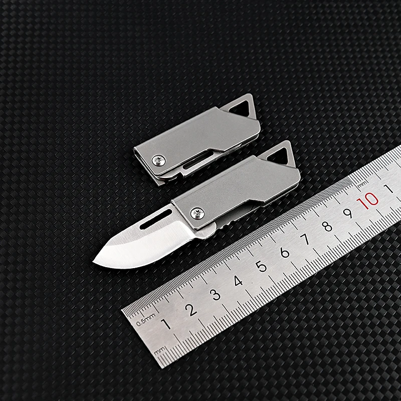 D2 Blade Stainless Steel Forming Knife Outdoor Camping Self Defense Emergency Survival Knife Folding Portable Keyknife 2