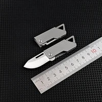 D2 Blade Stainless Steel Forming Knife Outdoor Camping Self Defense Emergency Survival Knife Folding Portable Keyknife 2