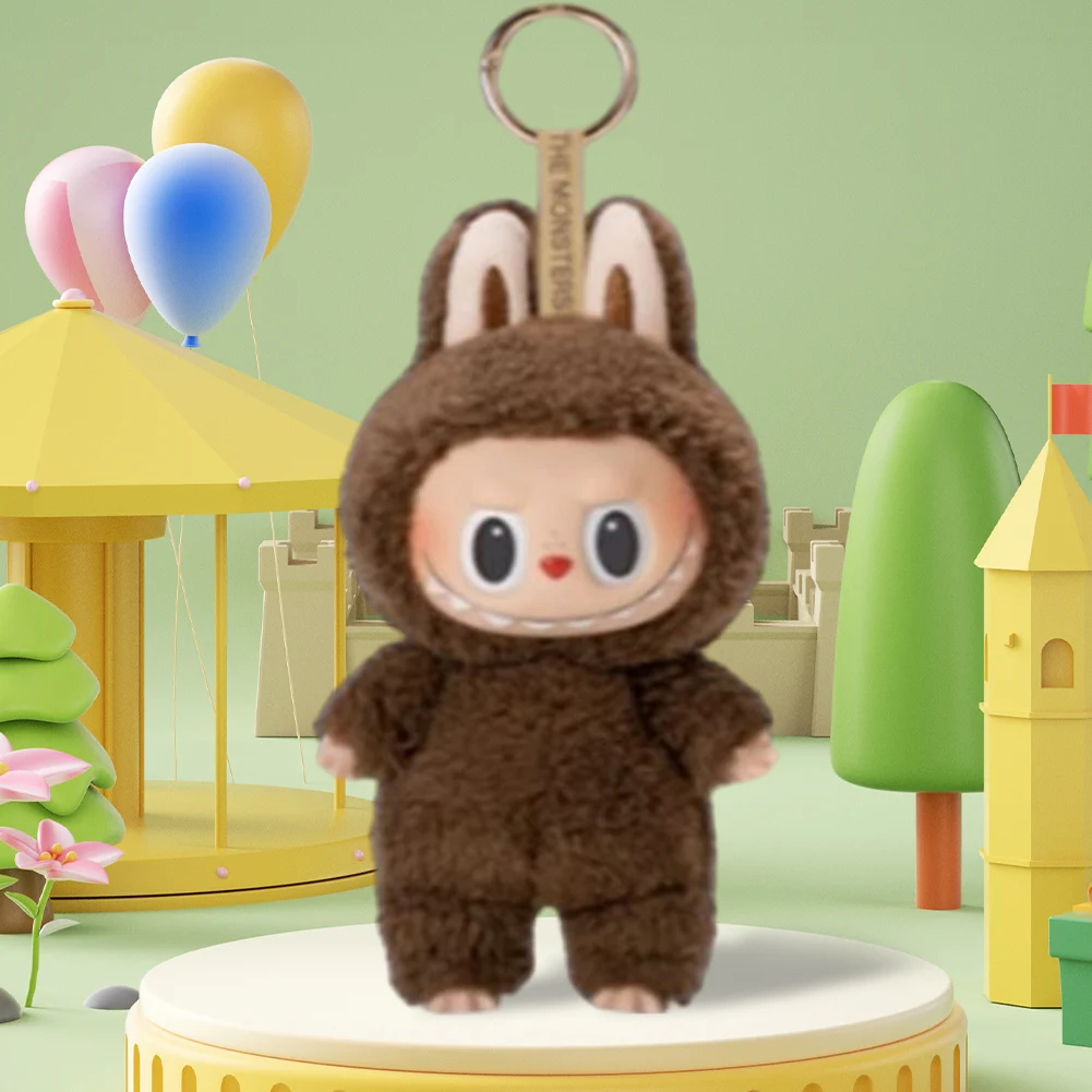 Labubu Monster Kawaii Backpack Pendant Anime Figure Plush Toy Keys Pendant Toy Birthday Christmas Party Favors for Kids Gift
