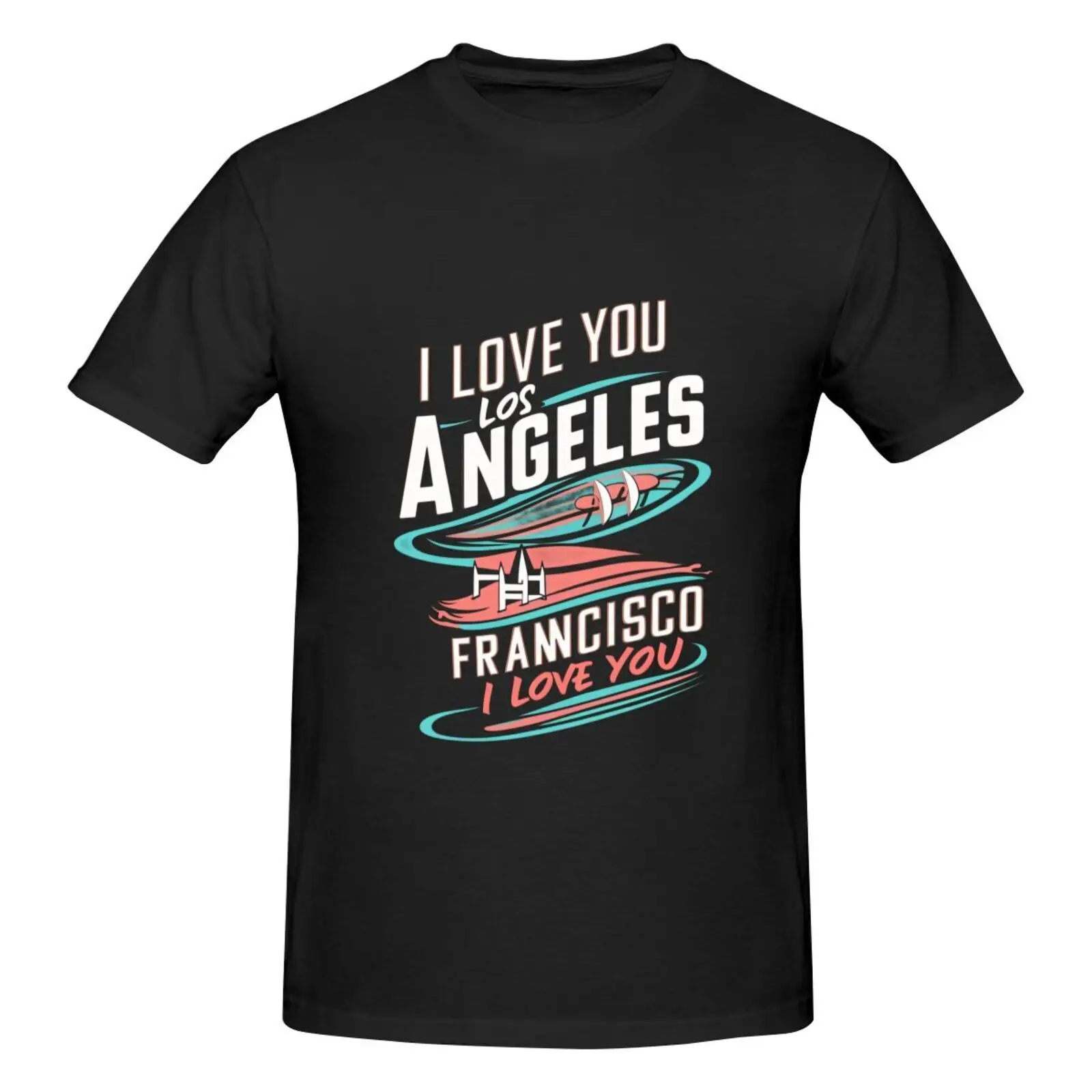 

City Theme Letter Trend Design Men's Short Sleeve T-Shirt