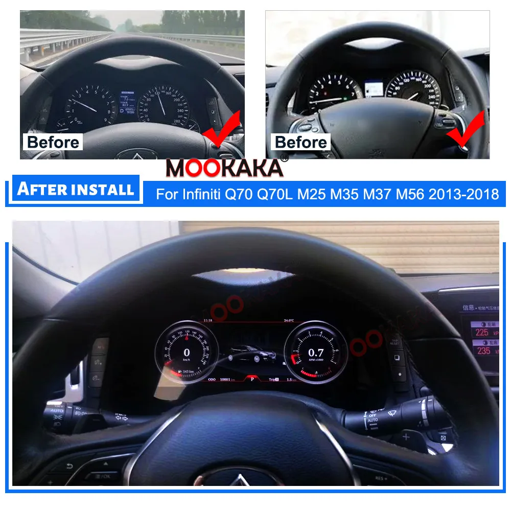 ȵ̵ 11.0 HD LCD ú, ڵ  Ƽ̵ ÷̾, ڵ  , ǴƼ Q70 Q70L M25 M35 M37 M56 2013 2018, 2 Din