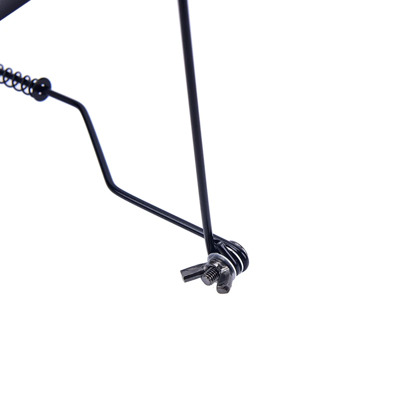 Description Picture 5 of itemHot 10 Gaten Zwart Beginner Draagbare Eenvoudige Harmonica Hals Holder Verstelbare Mond Orgel Stand Harmonica Harp Rack Metalen