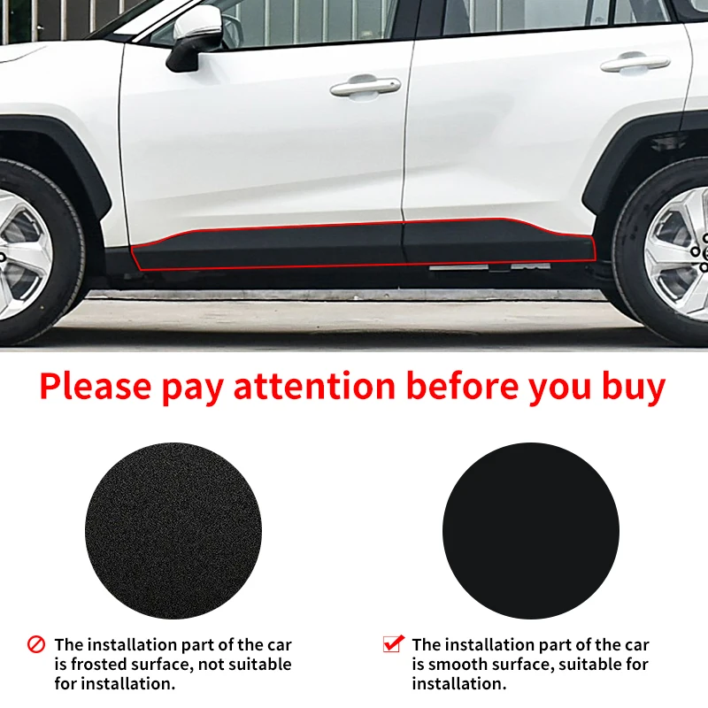 For  Rav4 2019 2020 2021 2022 2023 Car Door Panel Decorative Plates Protector Modification Kit Accessories Appearance Upgrade