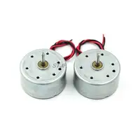 Moteur solaire Micro 300 DC 1.5V 3V 4.5V 5V 6V, pour jouets de bricolage, 2 broches, espacement des prises, moteurs à brosse, 2MM, 2 fils 1