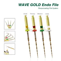 Wave Gold Endodontic Reciprocating Files for Endomotor Root Canal Treatment – Dental Rotary NiTi Endo One Files for Root Canal Preparation