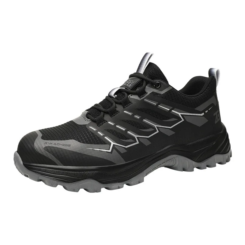 Men\'s comfortable safety shoes protective steel head anti-smash anti-stabbing wear-resistant breathable safety shoes new