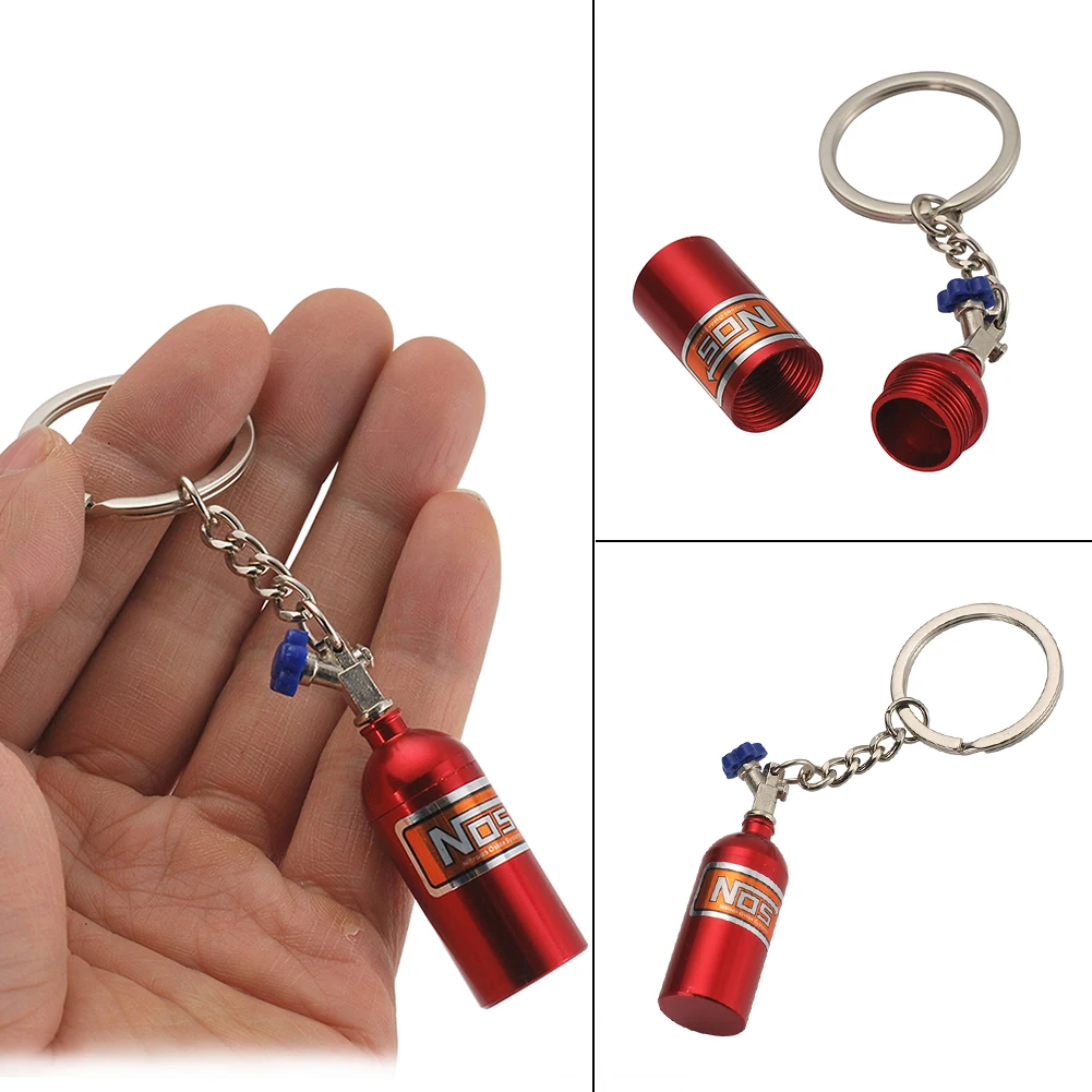 1pcs Low Price Portable Keychain NOS Mini Nitrous Oxide Bottle Keyring