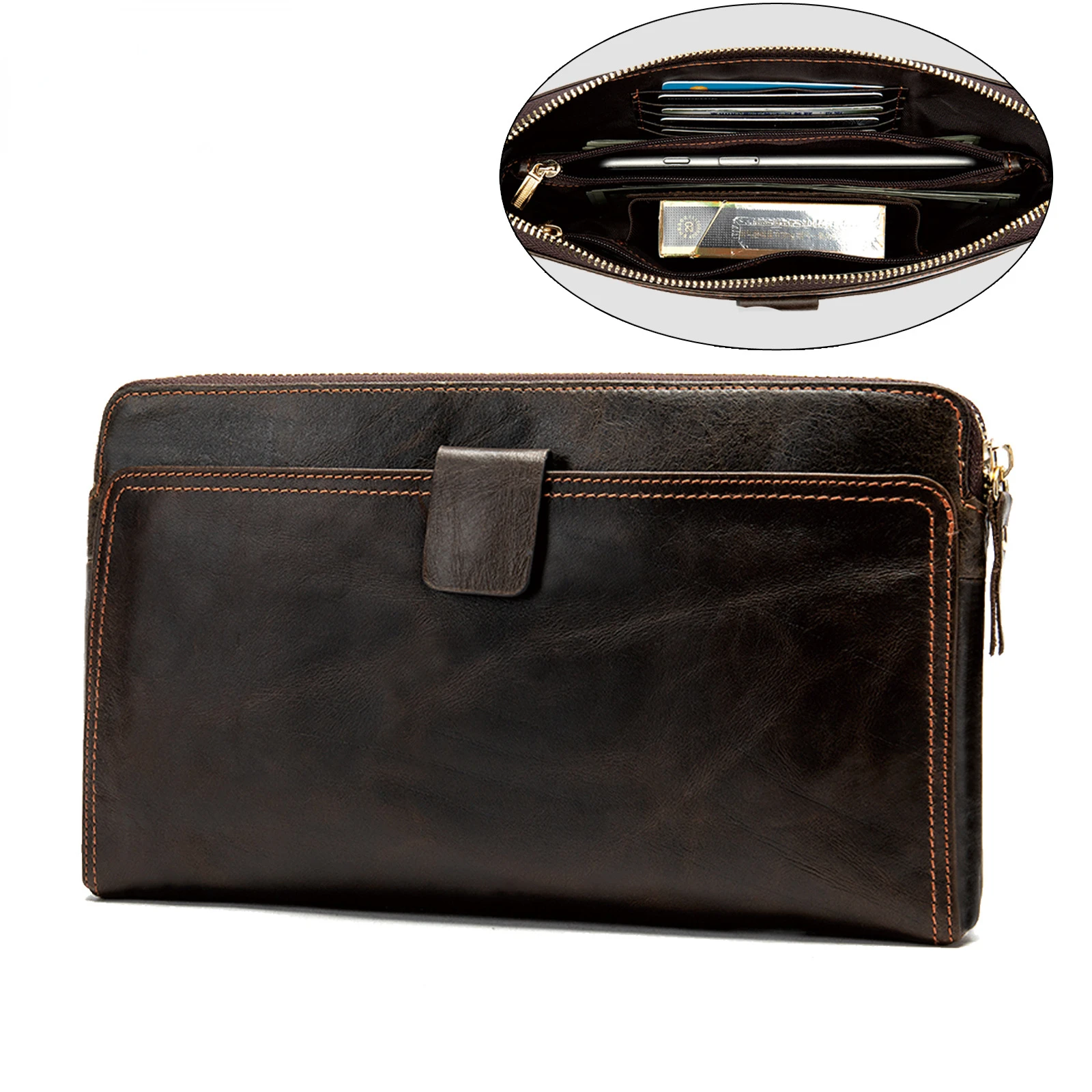 Клатч мужской из натуральной кожи