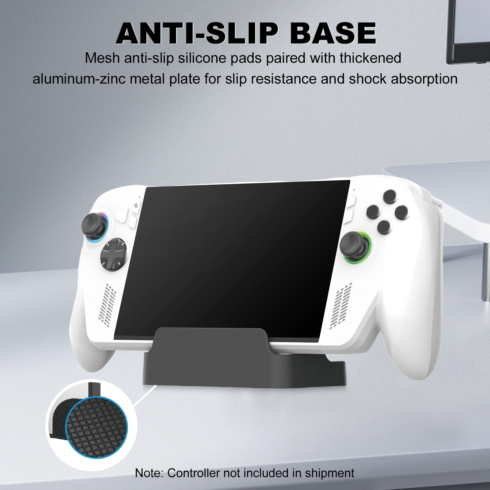 미끄럼 방지 실리콘 패드가 있는 데스크탑 휴대용 게임 콘솔 홀더 ROG Xbox Ally/X 휴대용 액세서리용 Miimall 스탠드