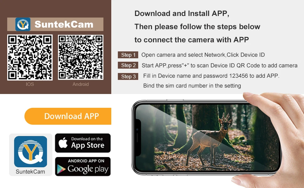Description Picture 6 of itemSuntekcam 4G APP Control Trail Camera HC-900pro Infrared Night Vision 4K Live Video Outdoor Animal Hunting  Cameras