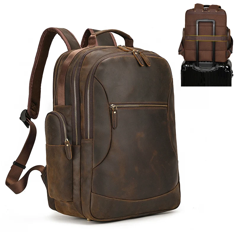 New-Arrivals-Genuine-Leather-Backpack-Man-Real-Cowskin-Travel-Bag-Male ...