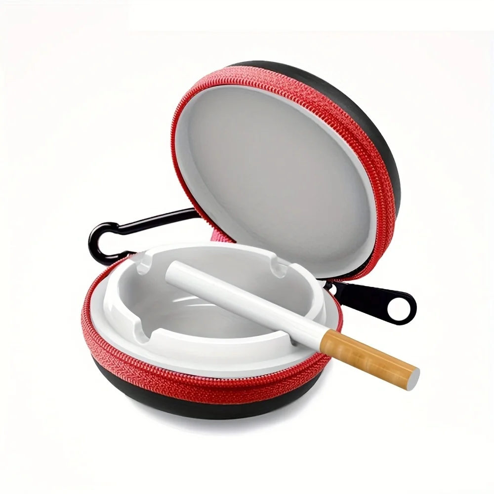 portable ashtray outdoor hiking travel portable ashtray high temperature resistant multiple color options