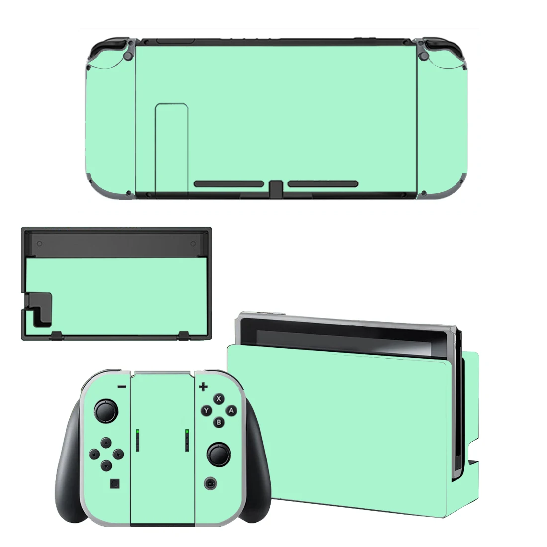 Vibrant Pure Pink-Purple Vinyl Skin Set for Console, Controller, and Stand