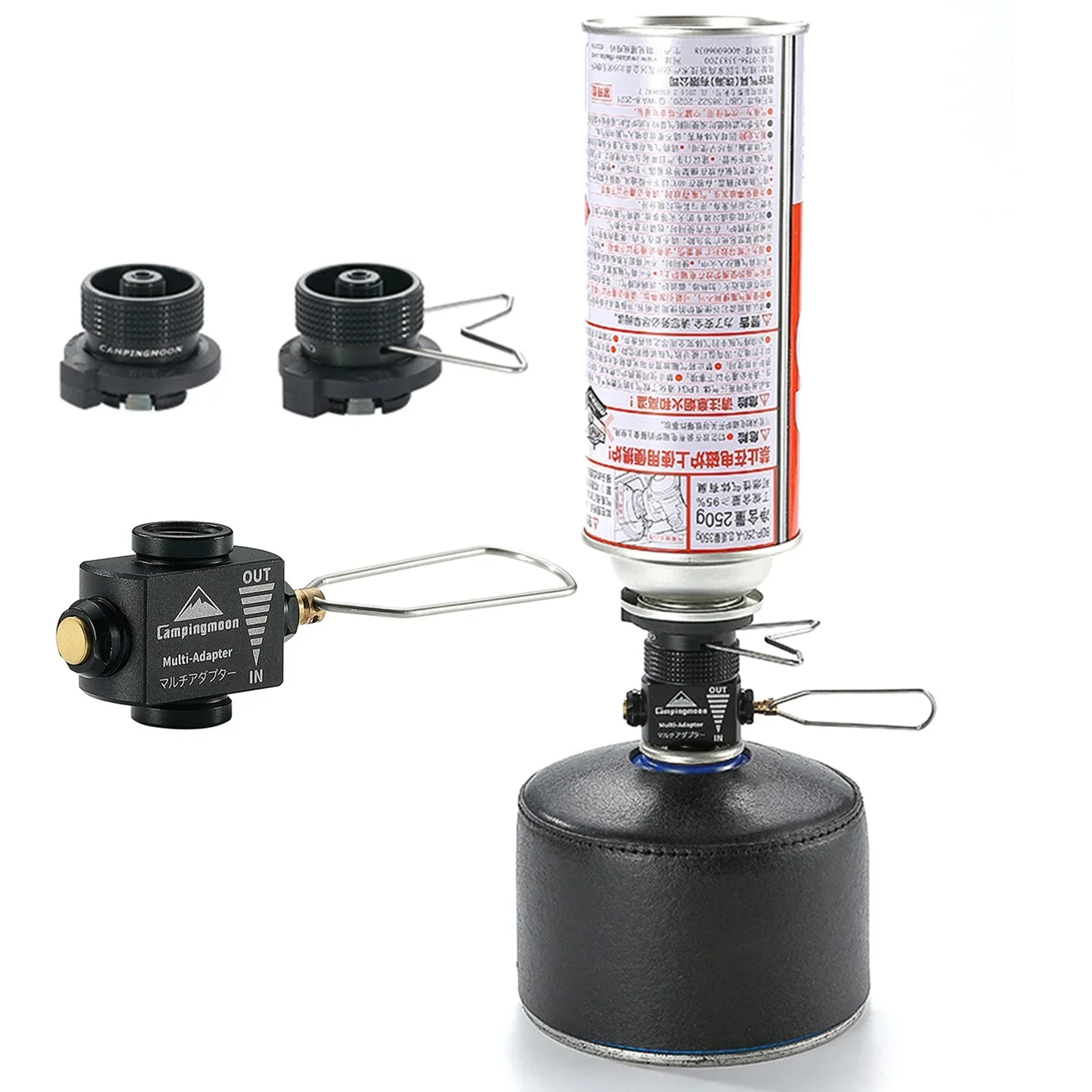 Z11/Z10 Adapter CAMPINGMOON Refill Isobutane Nozzle Outdoor Refill Type Adapter Aluminum Alloy
