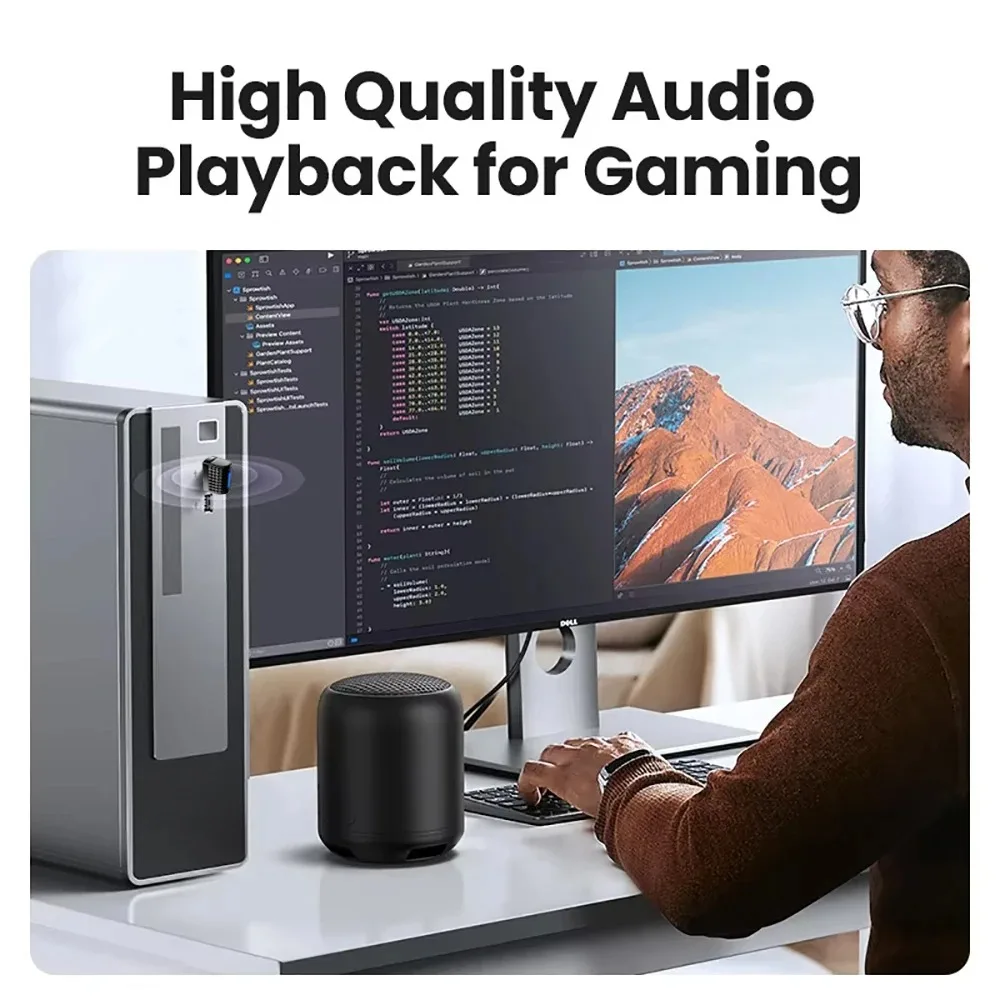 Enhanced USB Bluetooth 5.4 Audio Transmitter & Receiver Dongle