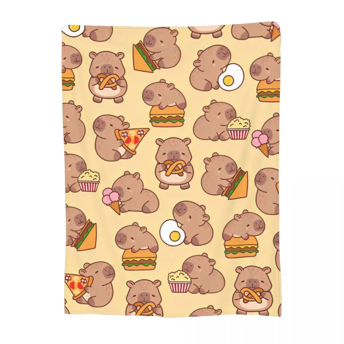 Cute Capybara Flannel Throw Blankets Blankets for Bedding Couch Super Soft Bedding Throws 2