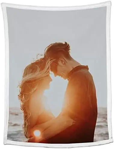 

Blankets with Photos Collage Personalized Throw Blankets with Picture and Text Soft Flannel Blankets Bed Throws Gift for Baby Ki
