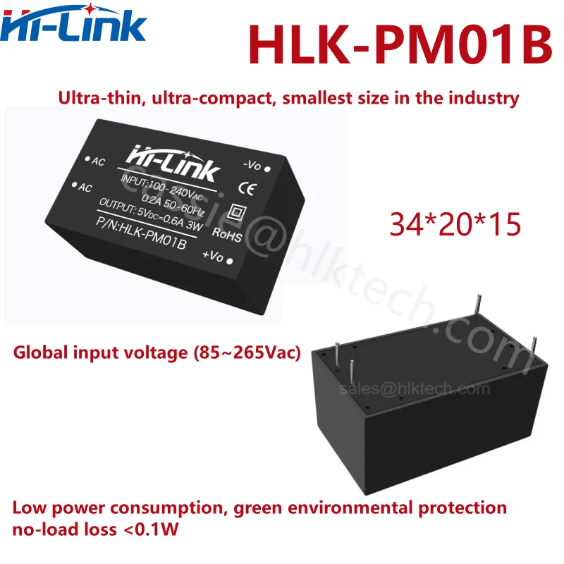 HLK-PM12 AC-DC 220 V A 12 V 3 W Modulo Alimentatore Step Down Buck - Foto 13