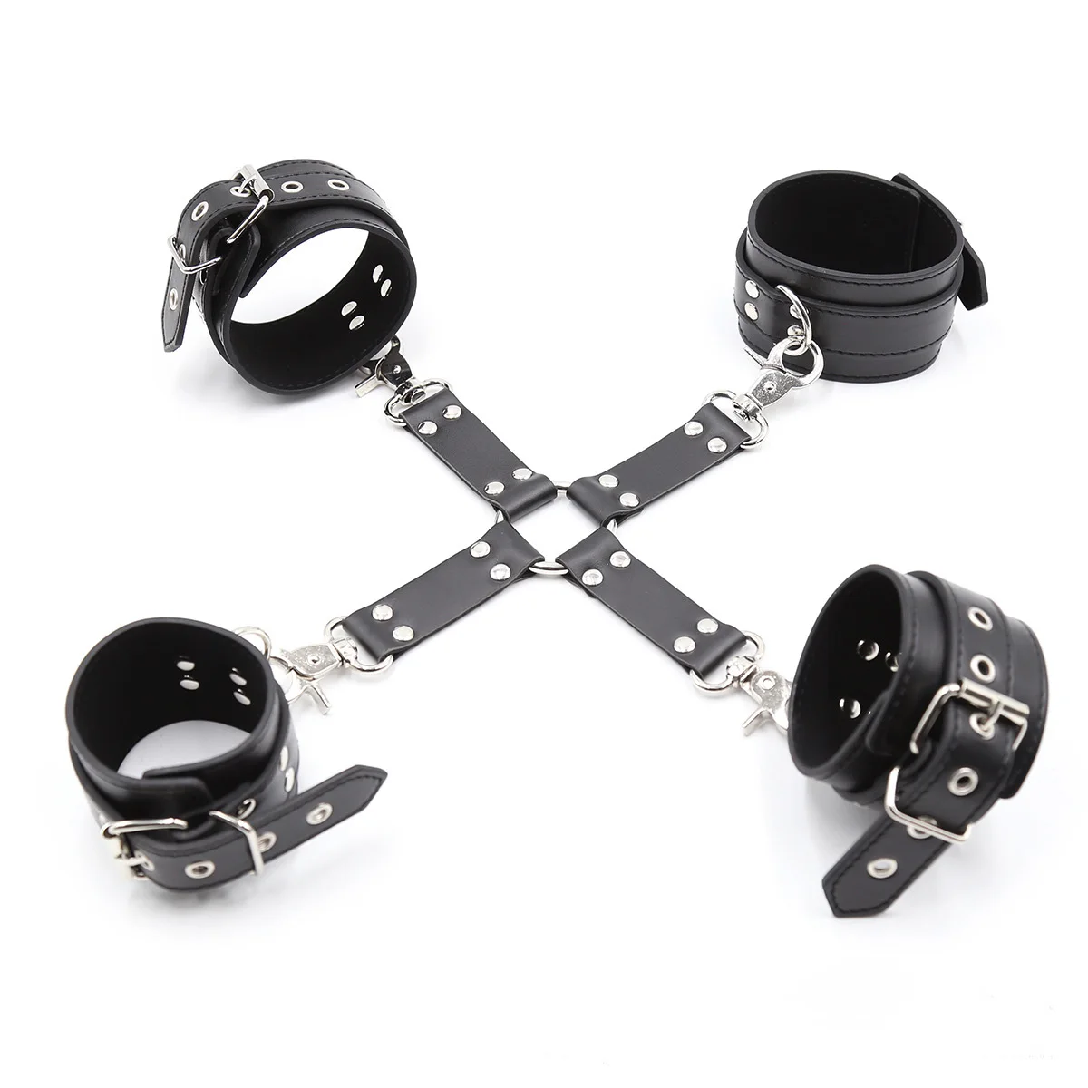 

Leather Handcuffs BDSM Bondage Restraint Flirting Slave Exotic Accessories Toys Games Handcuff Sexy Toy For Couples Sex Shop