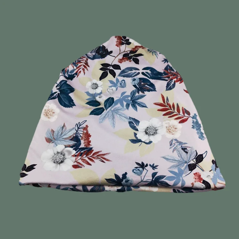 Frühling Herbst Hut Für Frauen Warme Mützen Skullies Casual Weibliche Outdoor Floral Hüte Schal Mädchen Dance Gorras Dame Sport Knochen – Detail 13