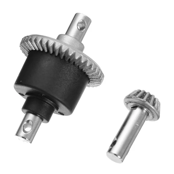 Vue détaillée du différentiel RC Feiyue FY01 FY02 FY03 1/12, pièce de rechange noire avec engrenages.