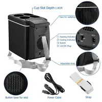 Réfrigérateur de voiture de voyage Portable 6L 12V, réfrigérateur électronique pour voiture, Mini glacière, petit réfrigérateur pour boissons et marchandises 3