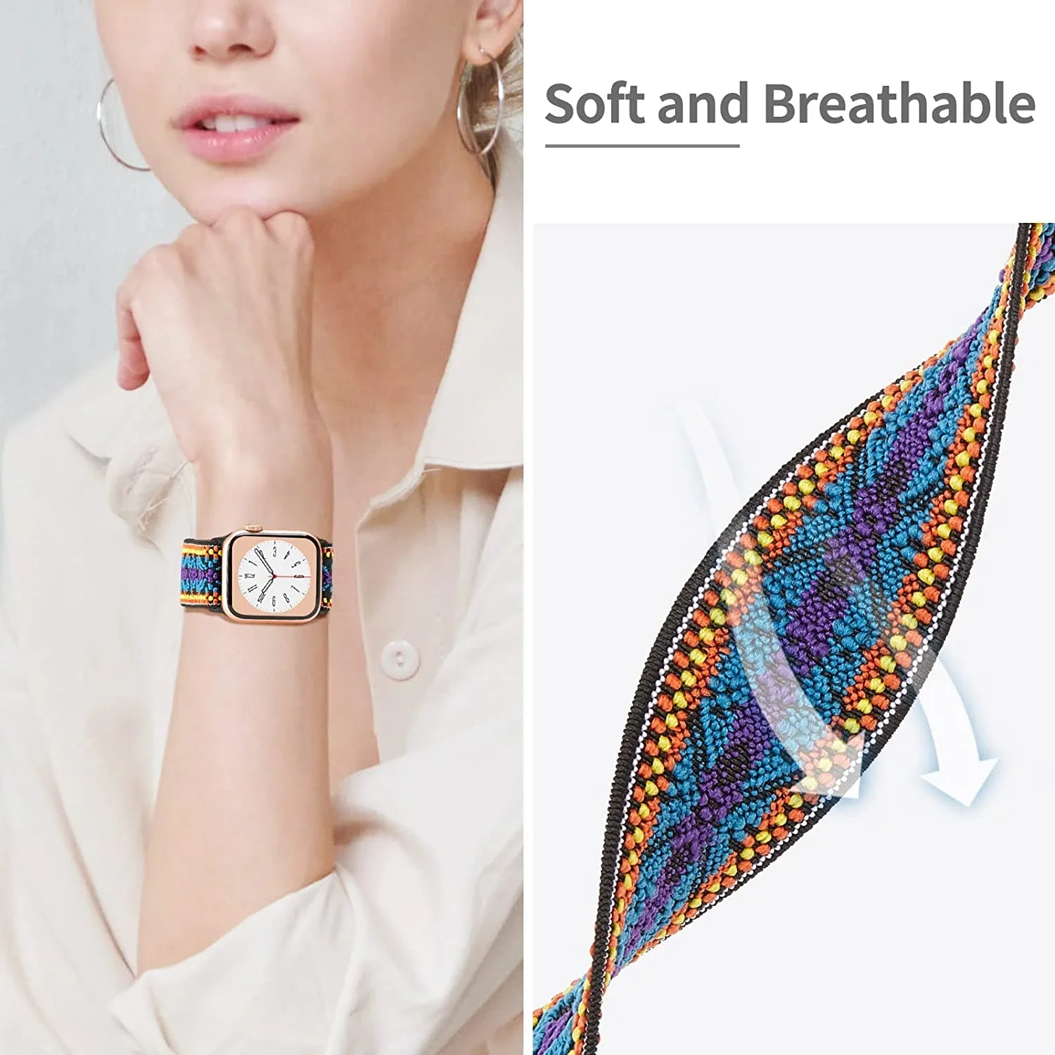 Braided Nylon Adjustable Solo Loop Strap