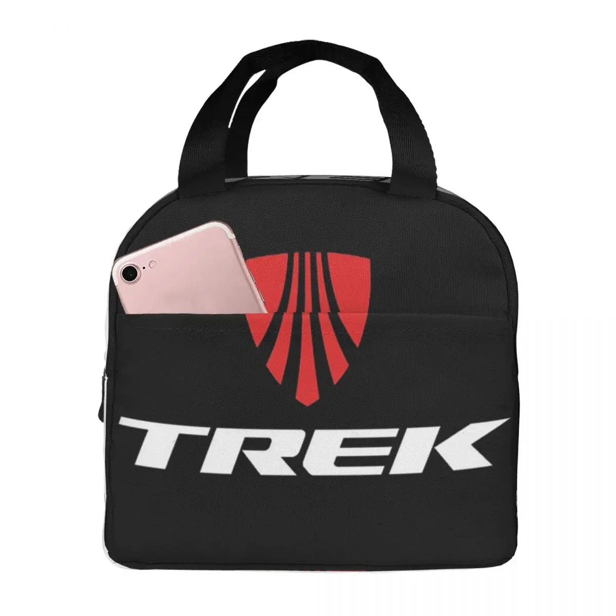 

Trek Bike Logo Lunch Bags Insulated Bento Box Lunch Tote Leakproof Picnic Bags Cooler Thermal Bag for Woman Student Travel