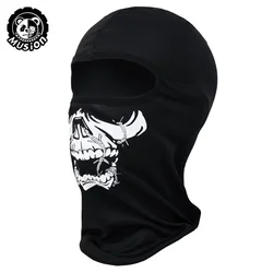 Black Ghosts Balaclava Full Face Mask for Outdoor Adventures and Sports (Skull 2)