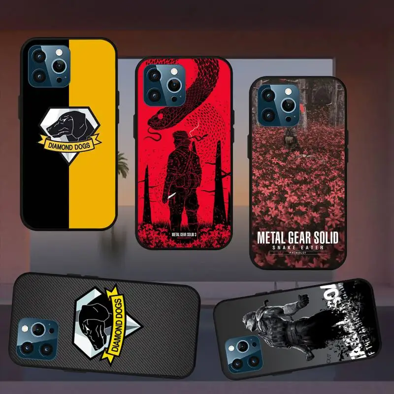Custodia Per Telefono Solido Game Metal Gear Per Iphone 7 8 Plus 11 12 Mini 13 14 Pro Max X Se Xr Xs