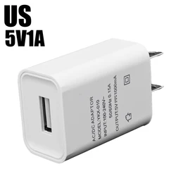 Universal 5V 2A USB Charger with EU/US Wall Plug - 5V1A US Plug