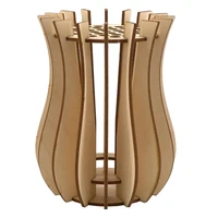 Vase, Wooden Puzzle Vase, Fake Bouquet Building Block Set Display Stand, Gift For Flower Lovers 1