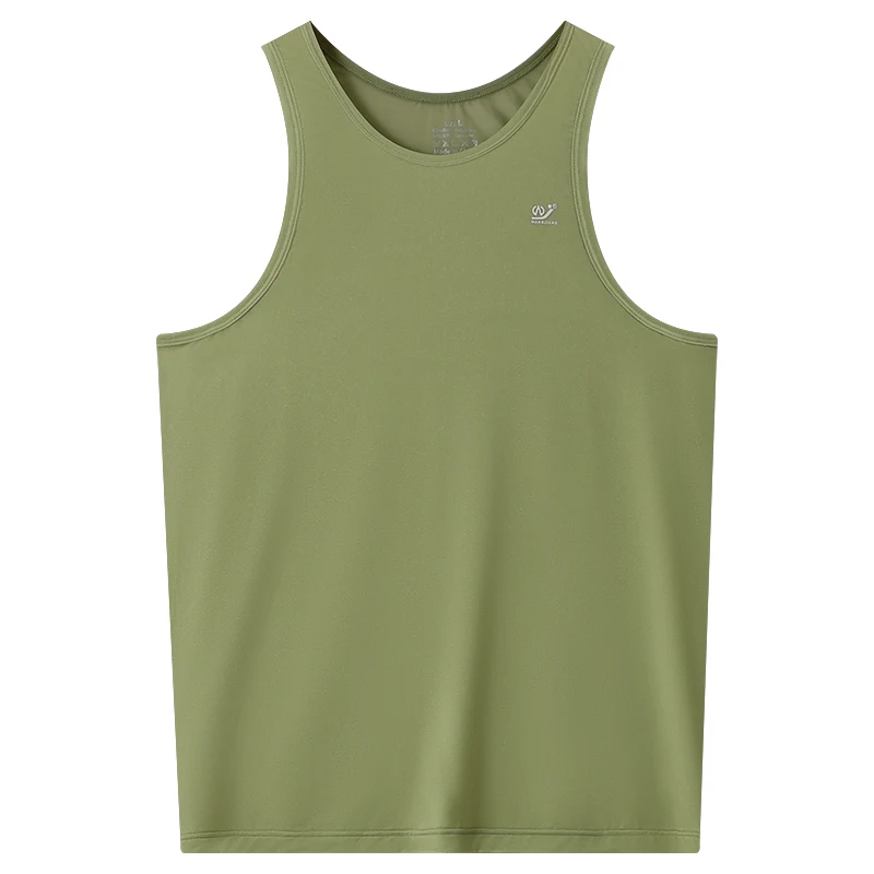Summer Men's Vest Top Breathable Ice Silk Tank Top Solid Color Sleeveless Tee Shirt Men Elastic Undershirt Fitness Clothes men underwear ice silk tank top