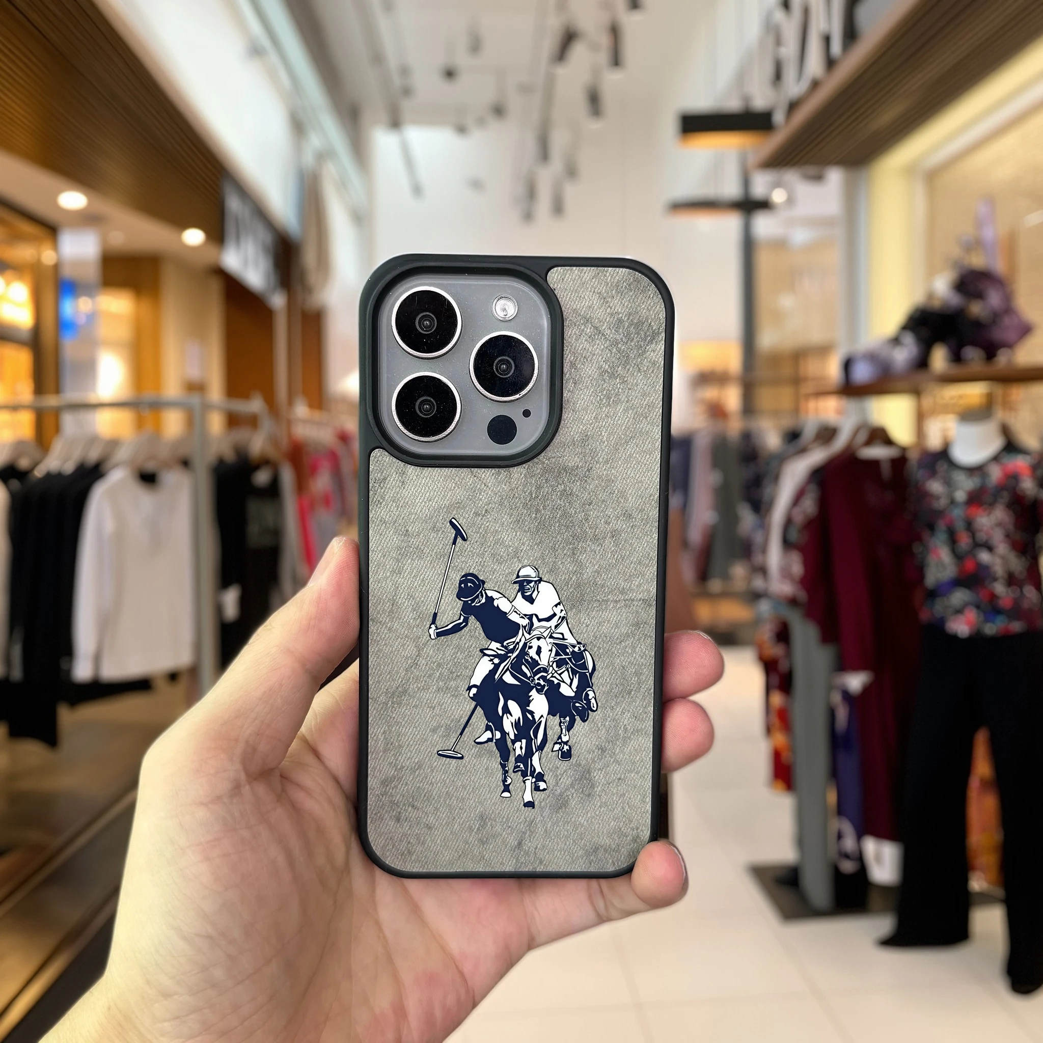 Luxury Retro Leather Horse Riding Phone Case Cover