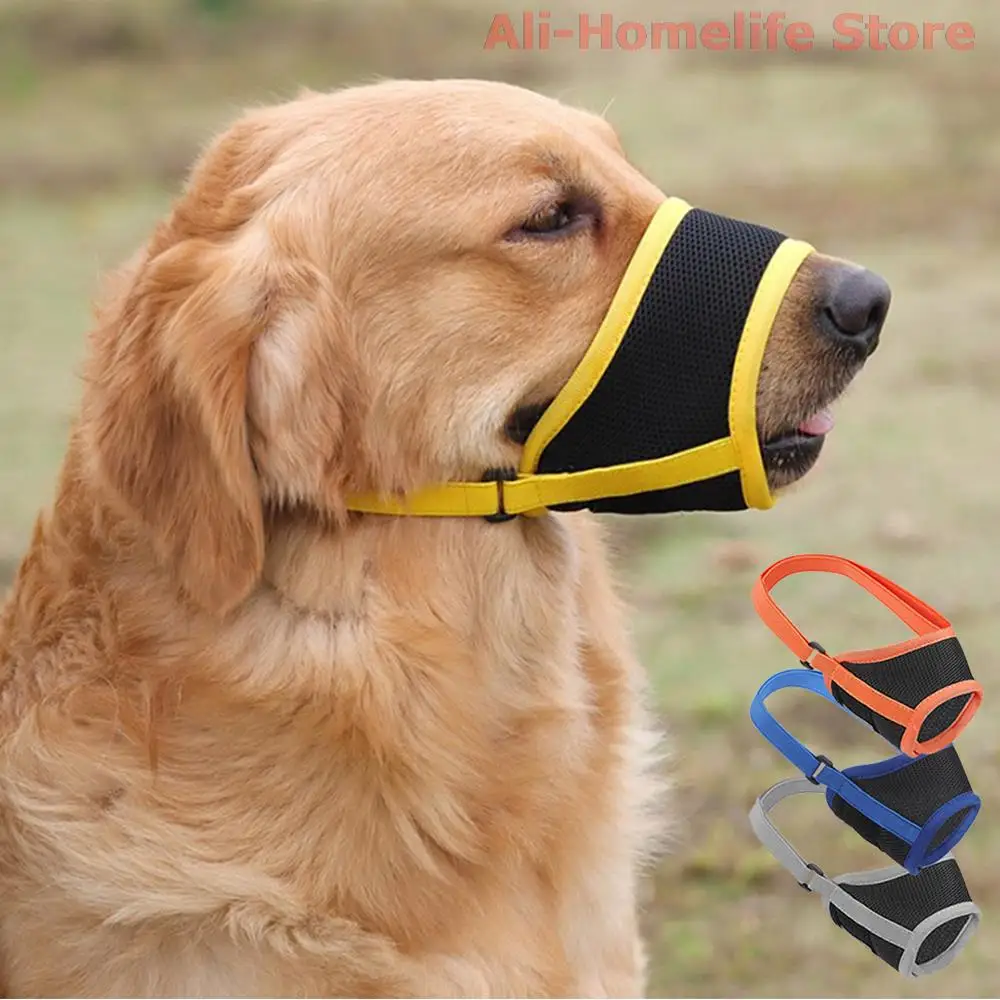 

Adjustable Dog Muzzle Mesh Breathable Pet Mouth Cover Muzzle Mask Anti Chewing Anti Bark Anti Bite for Small Medium Large Dogs