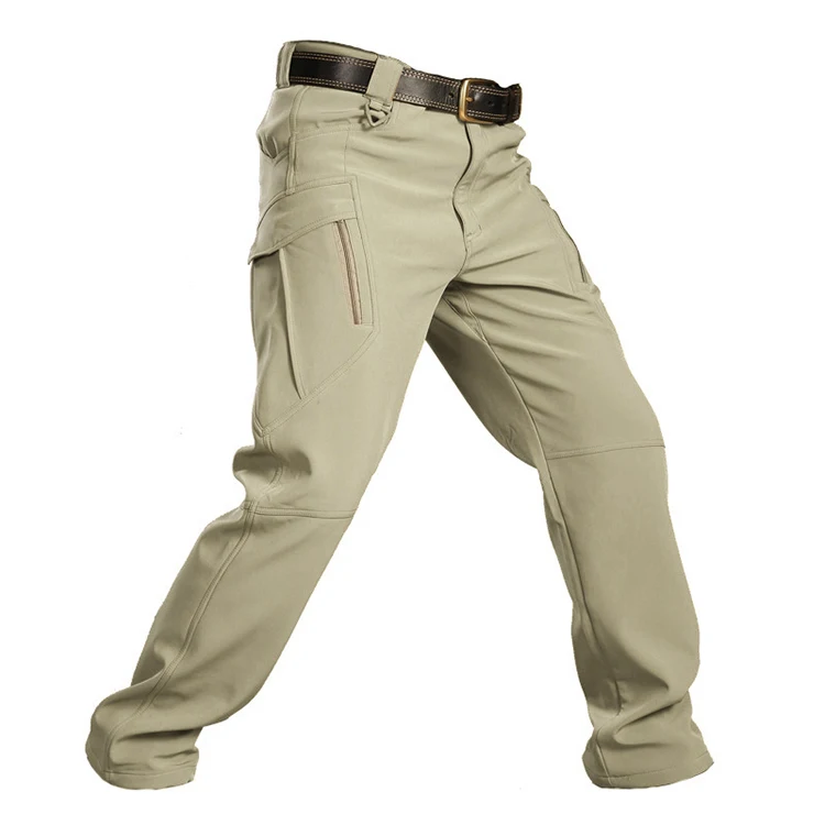 TRVLWEGO Herren-Outdoor-Hose, lässig, Trekking, schnell trocknend, leicht, wasserdicht, Wander-Cargohose mit 6 Taschen, Herbst – Detail 11