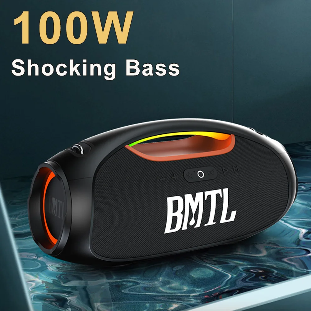 Wireless Stereo Sound Shocking Bass Speaker 100W Original BMTL