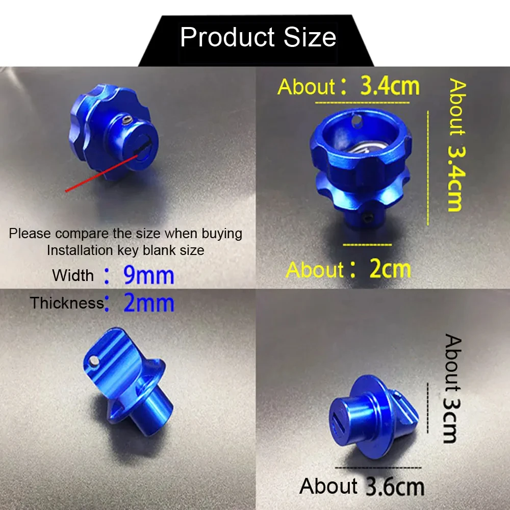 Pentagonal Hexagon Key Head Cover Decorative Key Ring Car Accessory Motorcycle Universal Keychain Modified Cover CNC Bit motorcycle key accessories motorcycle key head ignition key cover