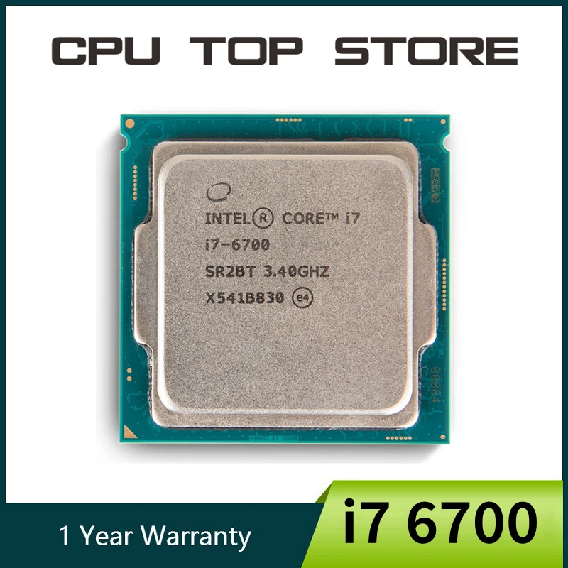 Used Intel Core i7 6700 3.4GHz Quad-Core 65W CPU Processor LGA 1151