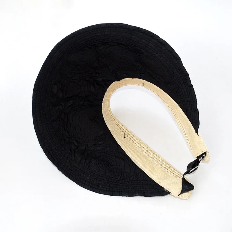 Fashionable Women's Sun Visor Hat With Lace Bowknot For Summer_voghion.com