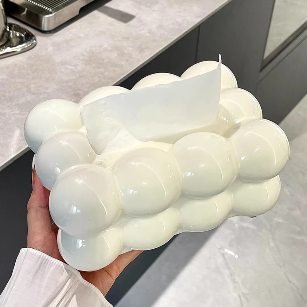 Cloud Design Tissue Box Living Room Coffee Table Towel Dispenser Desktop Paper Storage Holder Kitchen Decor Car Tissue Organizer 2