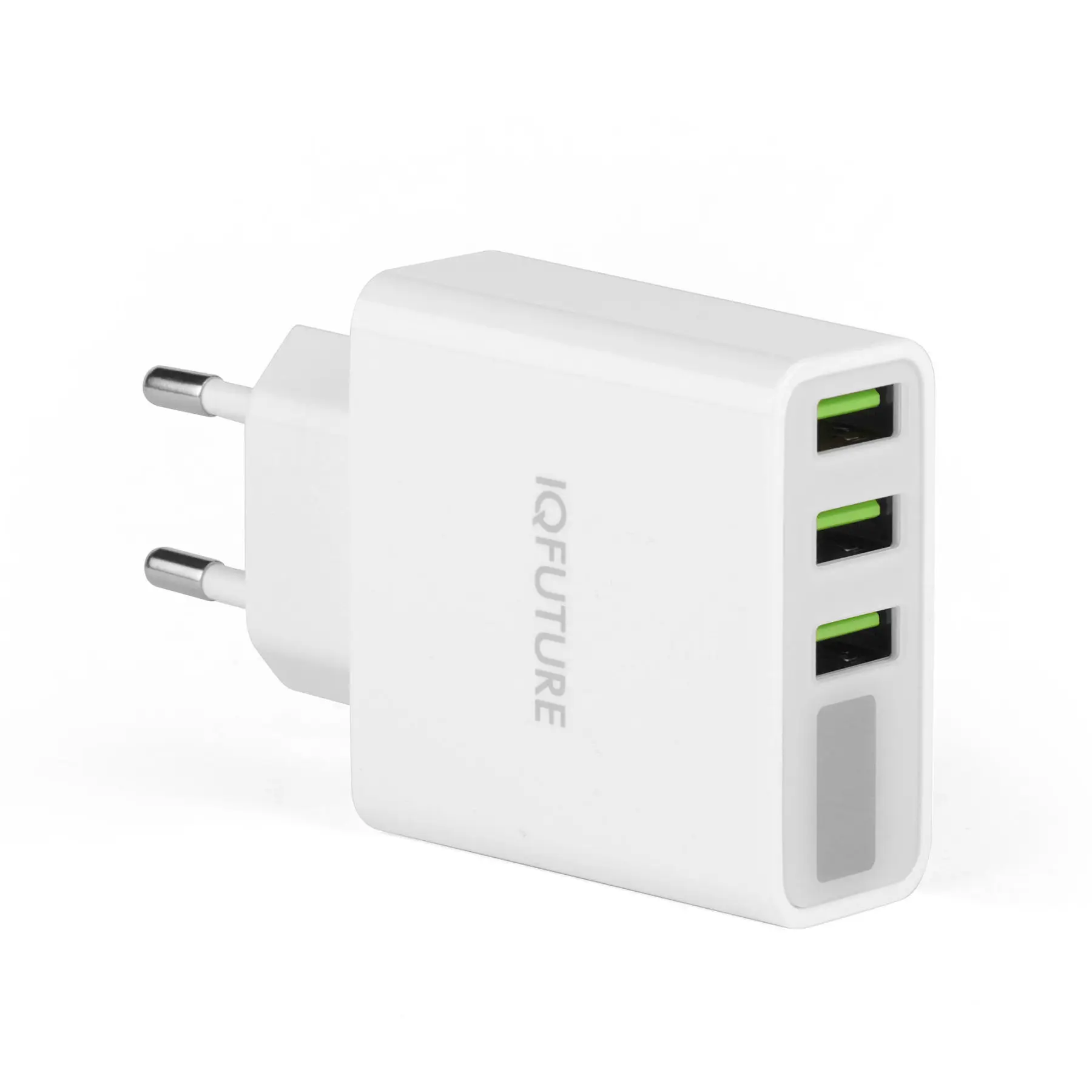 Сетевая зарядка IQFuture IQ-TA35 на 3 USB LED-экран. Белый | Компьютеры и офис