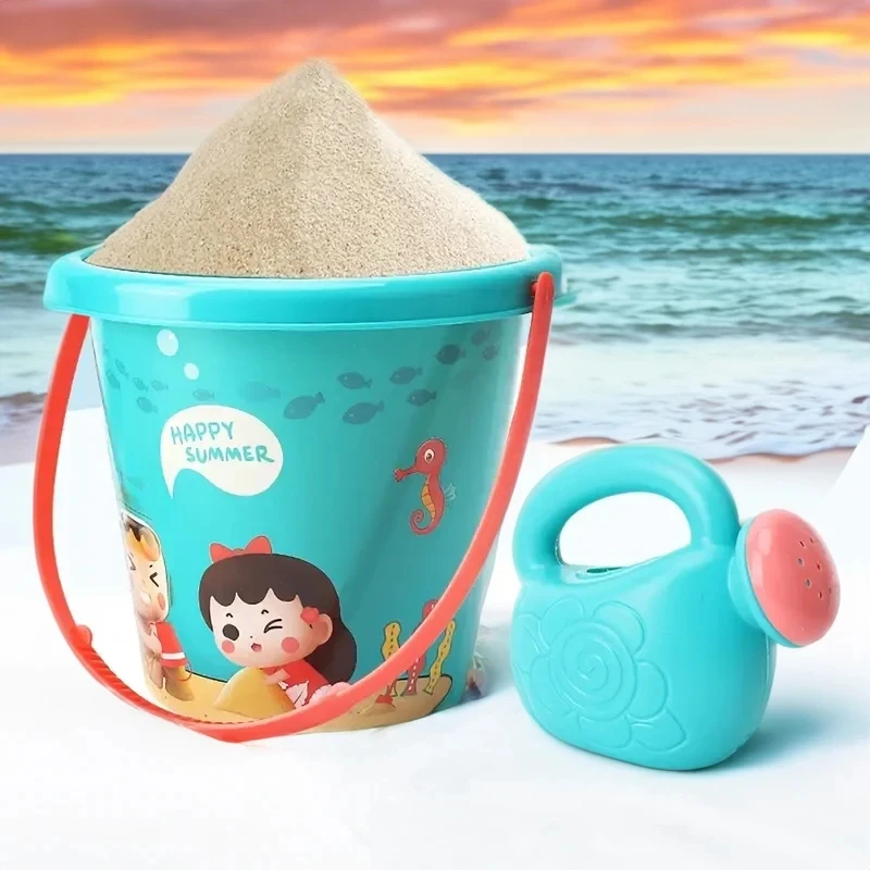 13/18PCS Children Toys Summer Beach Game Sand Bucket Shovel Silicone Sandbox Cube Accessories Bag Outdoor Water Toys for Kids 6
