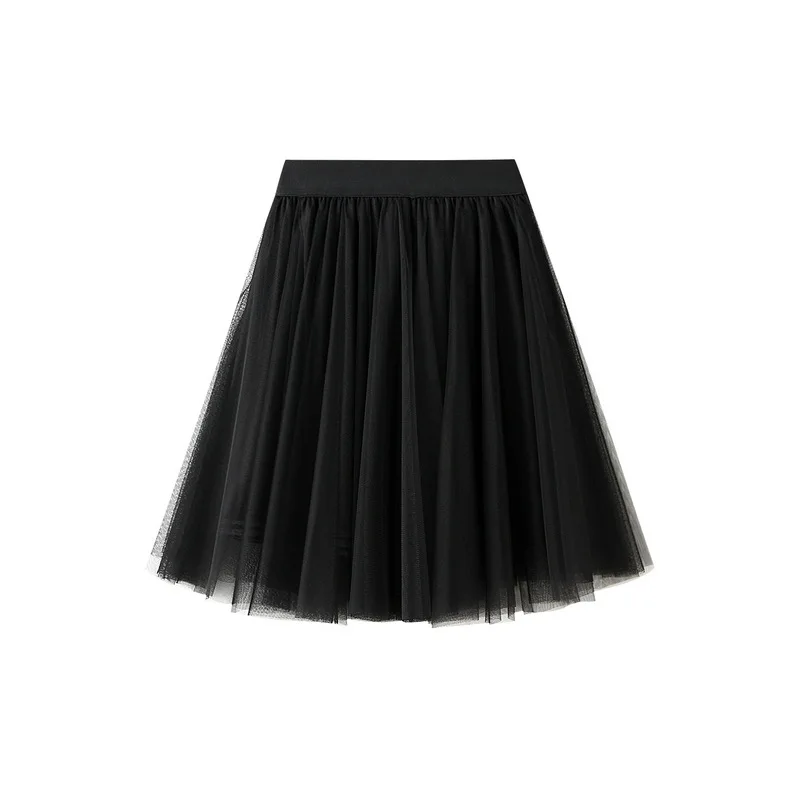 

Mini Skirt Women for Spring Summer 2023 New Korean Style High Waist Bubble Slim Pleated A- Line Tulle Short Skirt Woman