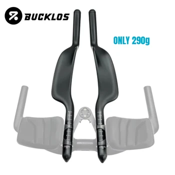 Manubrio BUCKLOS TT Bar per Bici da Strada, Barra Aero in Carbonio T700, Altezza e Angolazione Regolabili