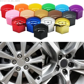 20 Pcs Car Wheel Nut Caps Protection Anti-Rust Auto Hub Car Tire Screw Caps Nut Bolt Covers Caps Exterior Decoration 17/19/21 mm 1