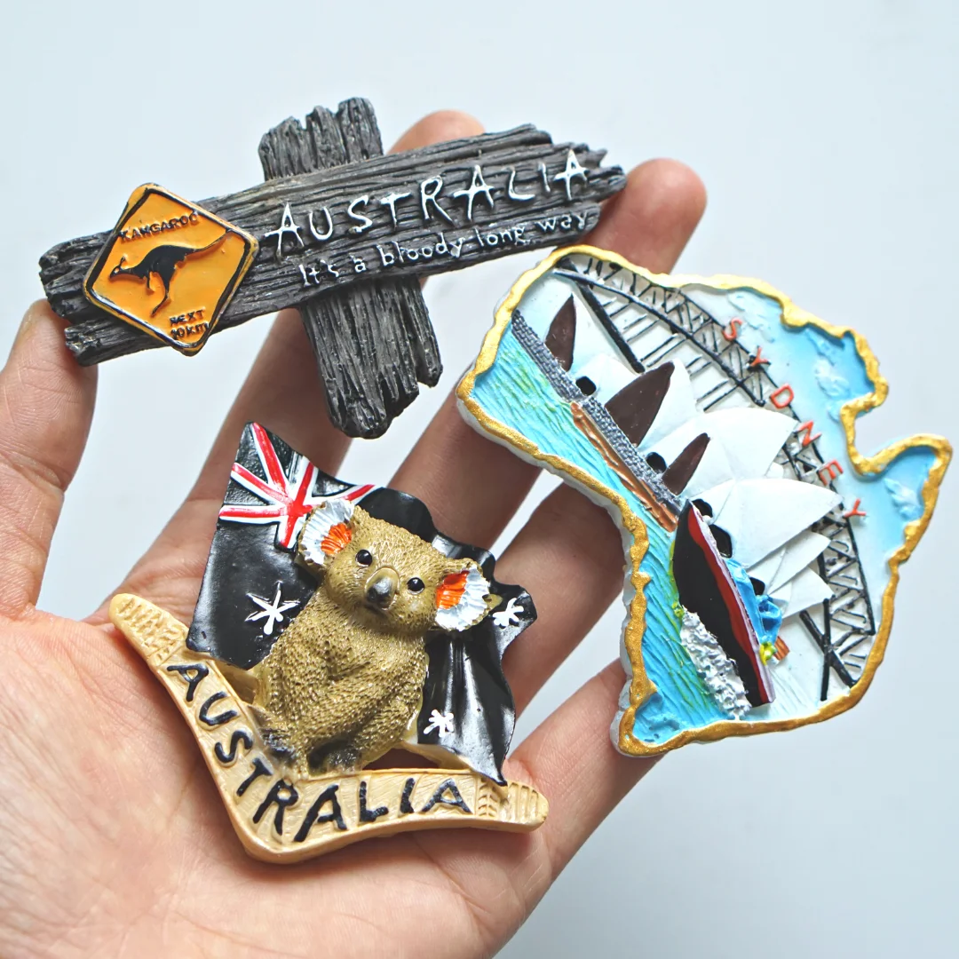 Magnete Frigorifero 3D Canguro Australia: Souvenir Da Viaggio Originale In Resina – Decorazione Casa E Cucina, Regalo Originale - 4