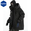 Mulit Pocket Winter Jackets Techwear Tactical Coats Men Fashion Streetwear Oversized Parkas Warm Hooded Jacket Windbreaker 2023 1